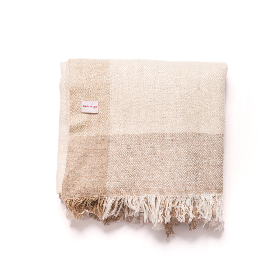 Handwoven Cashmere Meditation Blanket